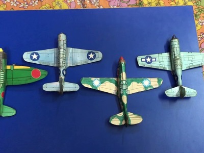3D paper plane models