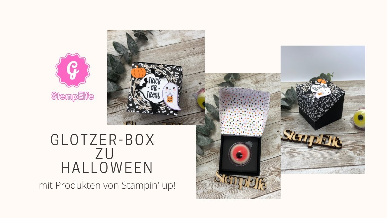 "Glotzer"-Box zu Halloween. mit Produkten von Stampin' up!