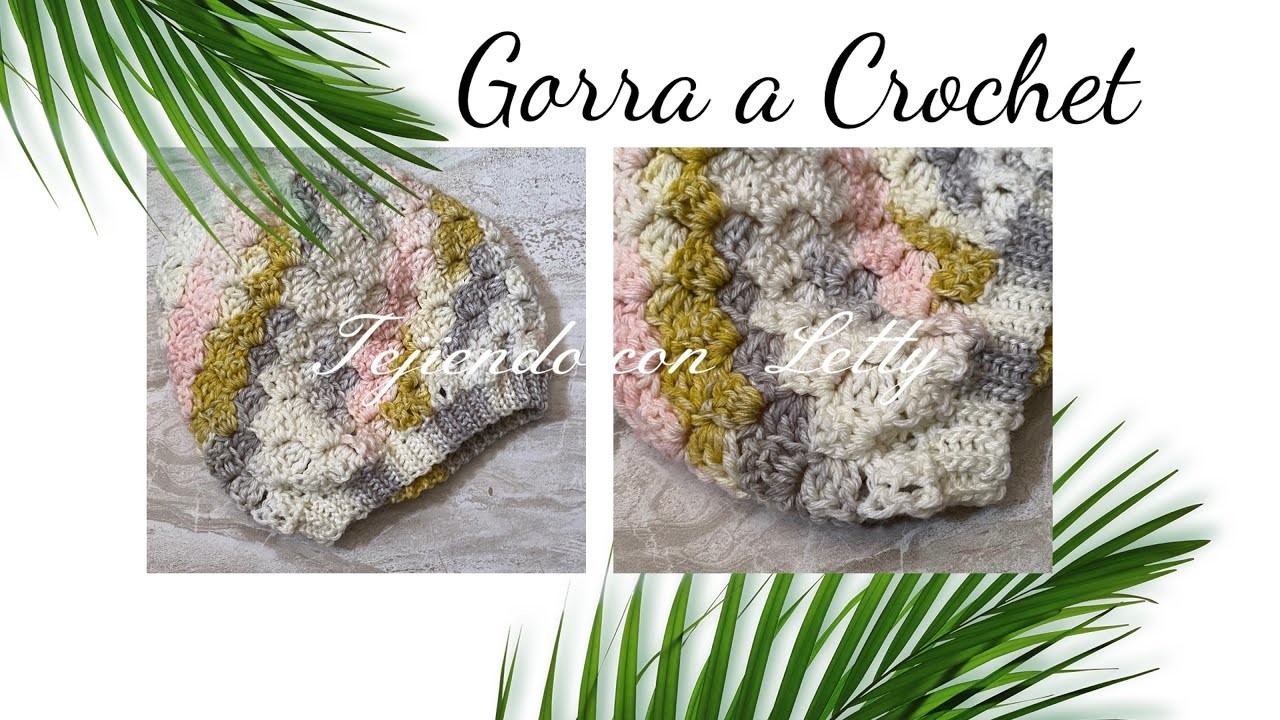 ????Gorra a Crochet fácil y rápido de realizar — Tejiendo con Letty #tejidos #tejidosacrochet #gorras