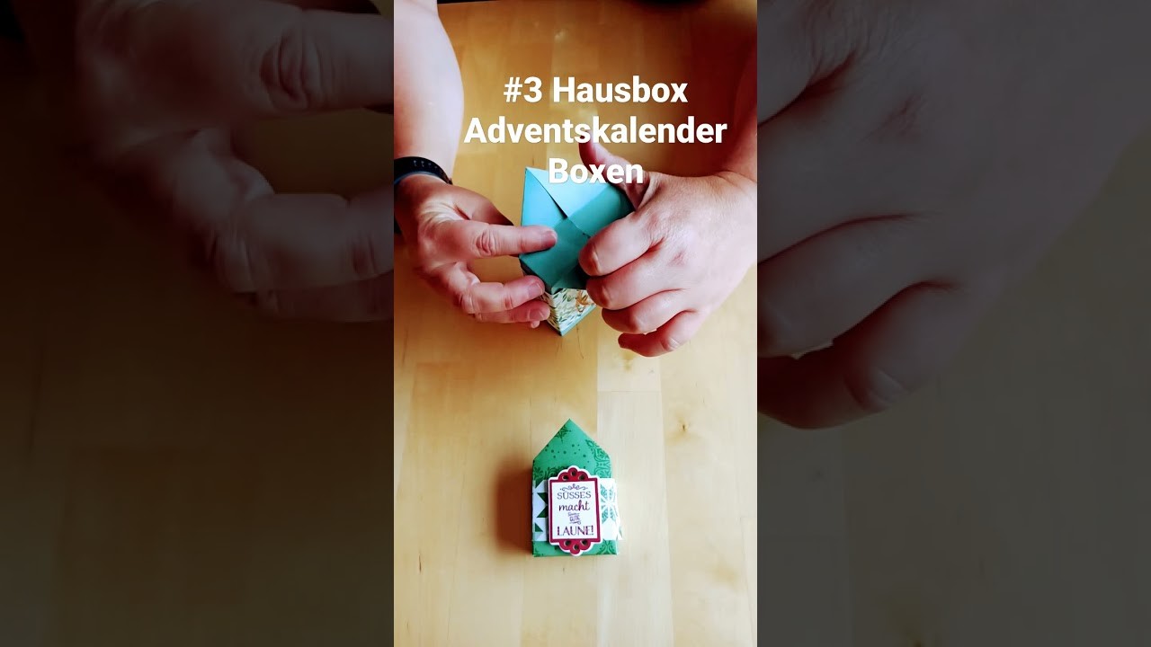 Hausbox basteln - 24 Adventskalender Boxen