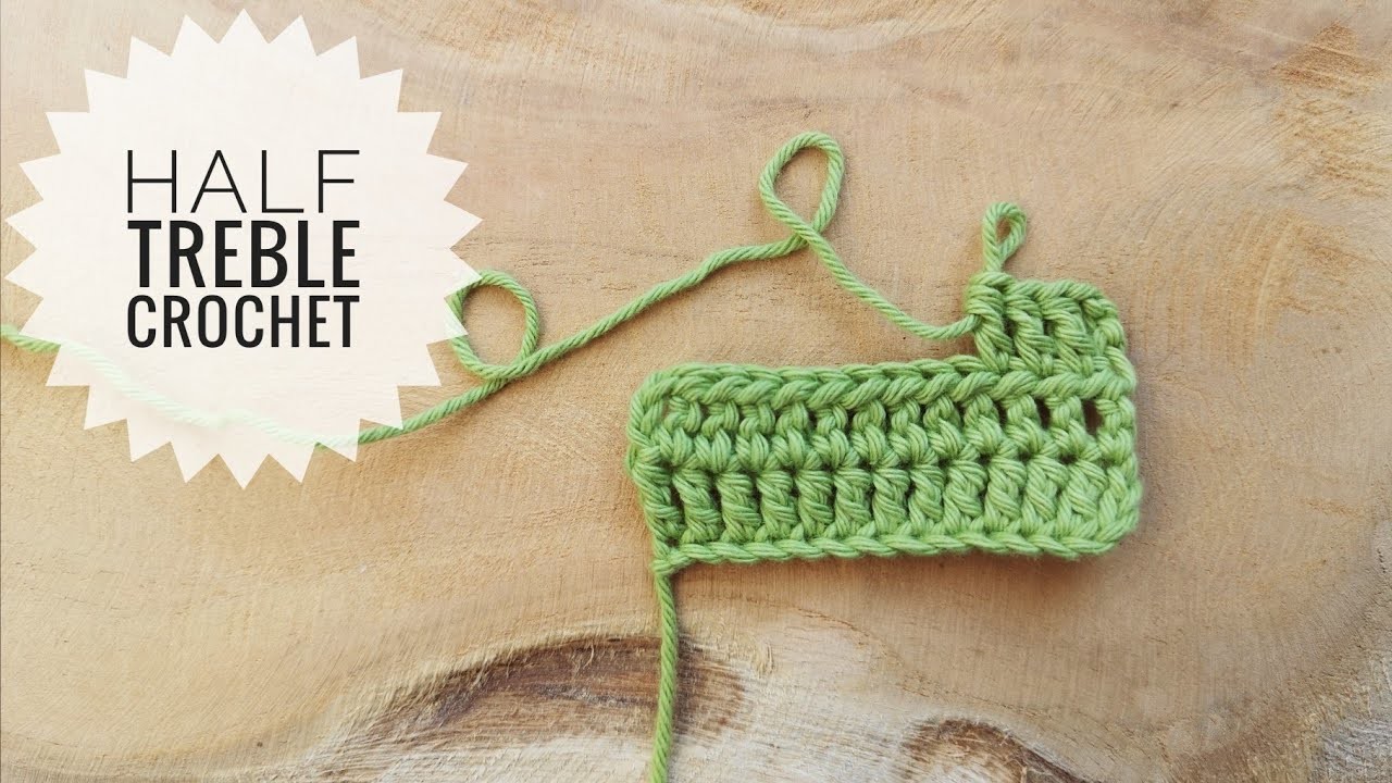 How To Crochet A Half Treble Crochet, Halbes Doppelstäbchen Häkeln