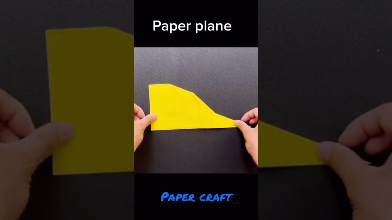 Paper Plane #paperplane #papercrafts #origamiplane #shorts