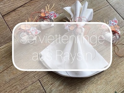 Serviettenringe aus Raysin | neue Stempel von Creative Depot