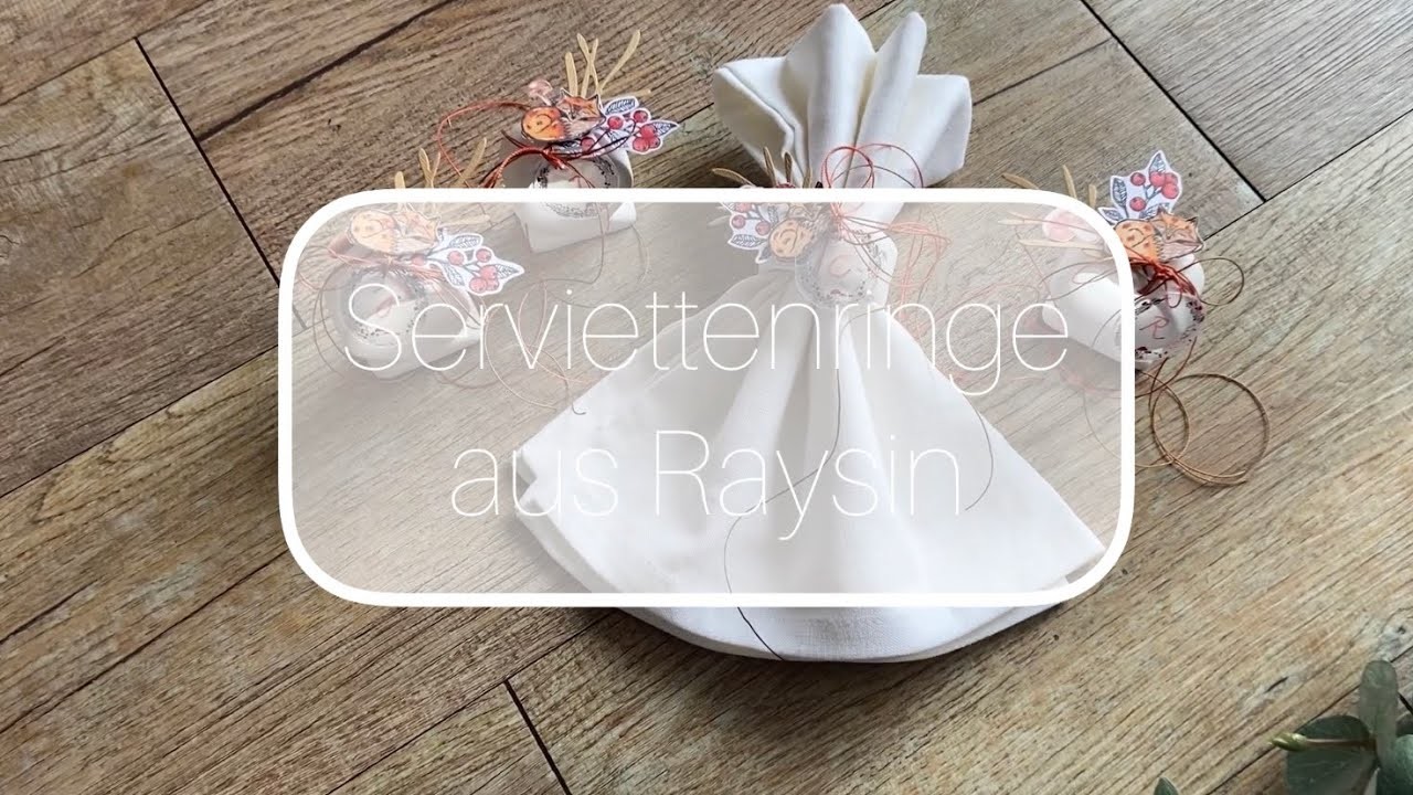 Serviettenringe aus Raysin | neue Stempel von Creative Depot