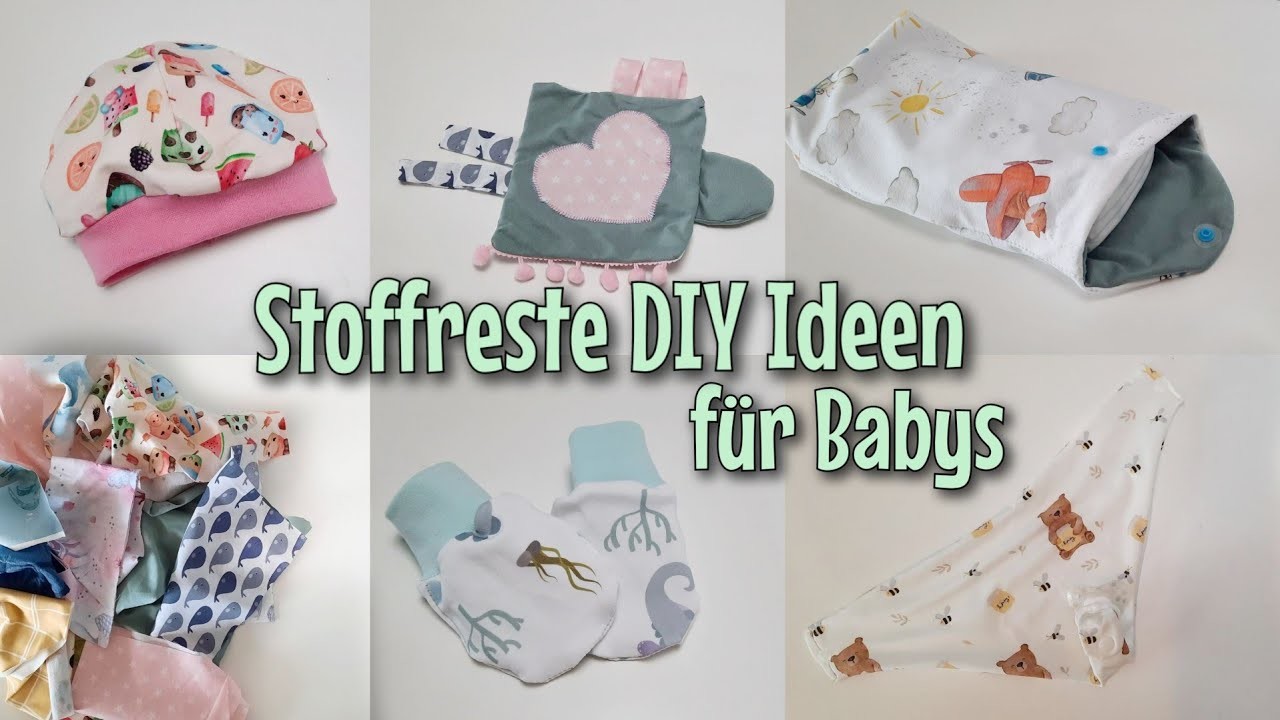 5 DIY Geschenkideen für Babys - mit Stoffreste - Nähen OHNE Schnittmuster - Anfänger - Nähtinchen