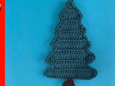 Crochet Tall Pine Tree Tutorial - Crochet Applique Tutorial