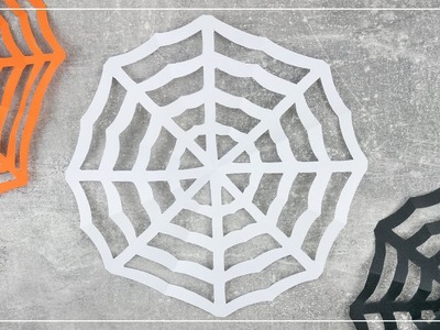 DIY Spinnennetz aus Papier basteln ???? | einfache Halloween Deko Idee