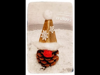 DIY: Weihnachtswichtel aus Tannenzapfen gestalten | Gonis | Tutorial | Winter | Weihnachten | Deko