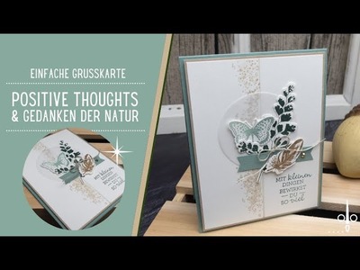 Einfache Karte | Positive Thoughts & Gedanken der Natur