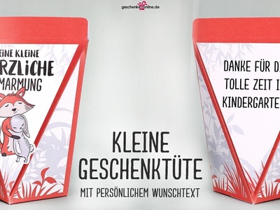 Geschenke einpacken | personalisierte Geschenktüte, optional mit Bonbons oder Schokolade