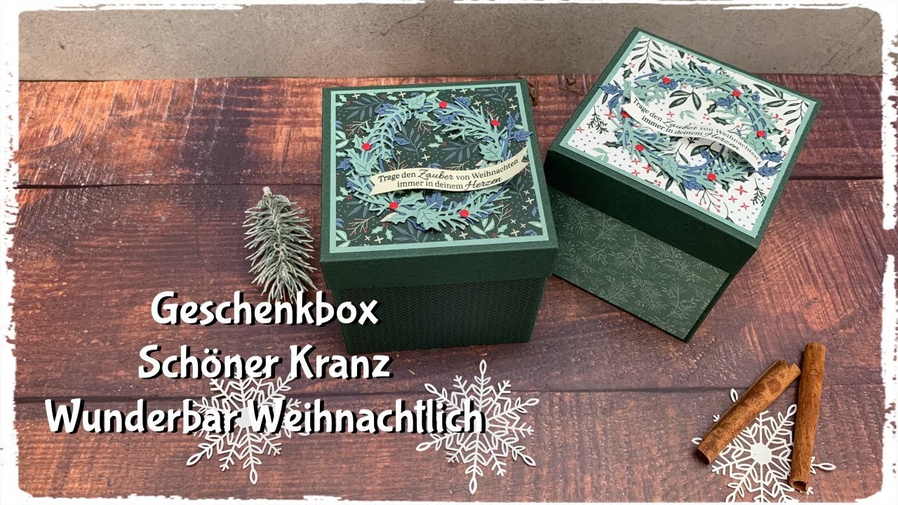 Geschenkebox Schöner Kranz mit den Produkten von Stampin´Up!