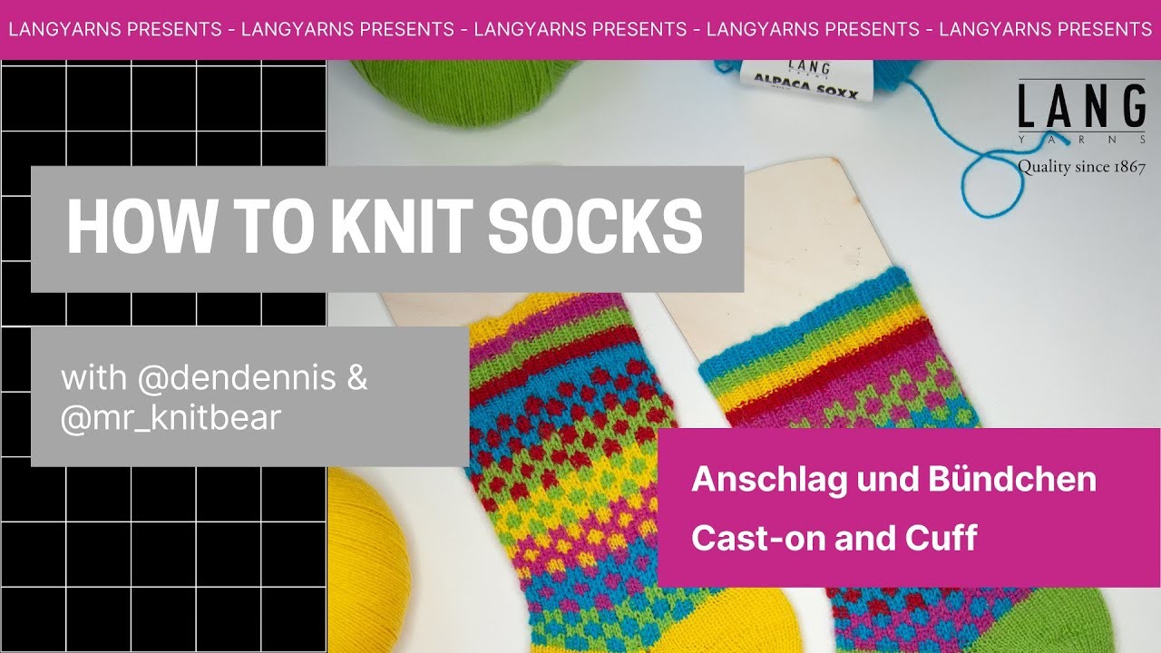 How to Knit Socks - Anschlag und Bündchen