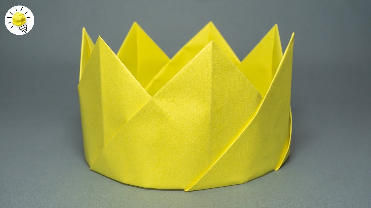 Krone basteln aus Papier | Geburtstagskrone für Kinder | Origami Krone falten | Basteln mit Kindern