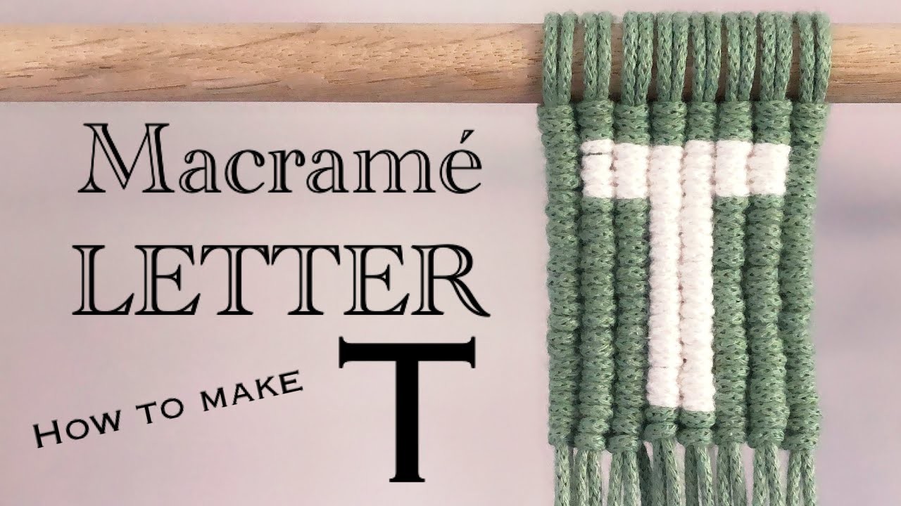 Macrame Letter M. Macrame Letter Wall Hanging. Alphabet. DIY