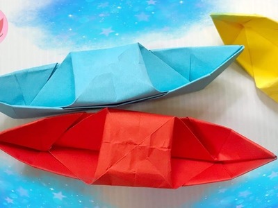 Paper boat origami | diy origami paper | พับเรือกระดาษง่ายๆ | พับกระดาษa4 | Fareeda Handmade