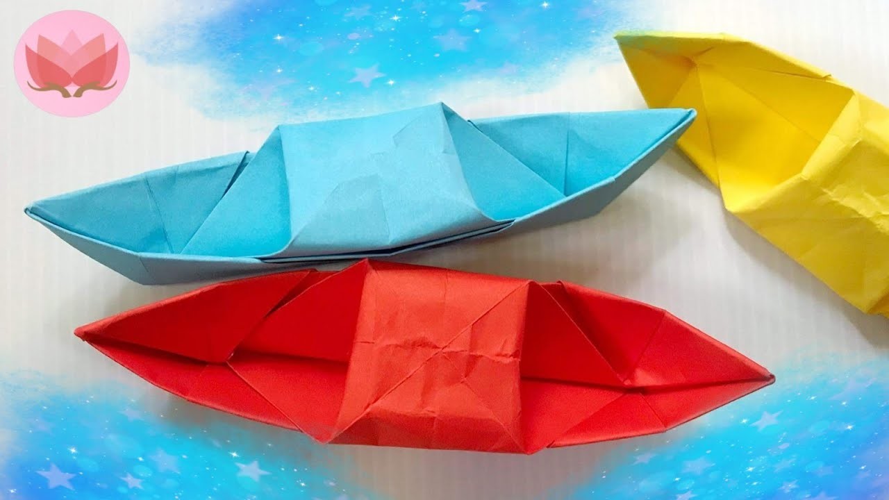 Paper boat origami | diy origami paper | พับเรือกระดาษง่ายๆ | พับกระดาษa4 | Fareeda Handmade