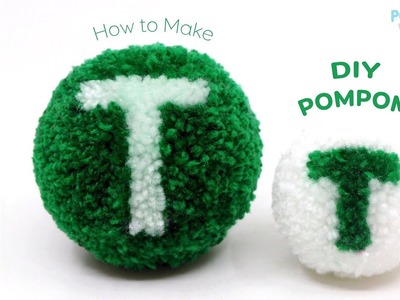 Pompom Letter T - ALPHABET - DIY Pompom