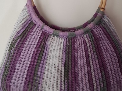 Super easy crochet bag for beginners how to crochet - Trend crochet knit bag pattern - dıy bag