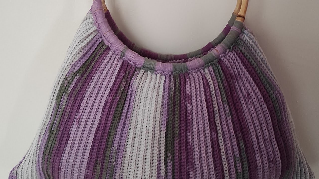 Super easy crochet bag for beginners how to crochet - Trend crochet knit bag pattern - dıy bag