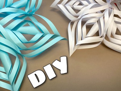 3D Snowflakes | DIY Paper Snowflakes | Origami Snowflake 3D