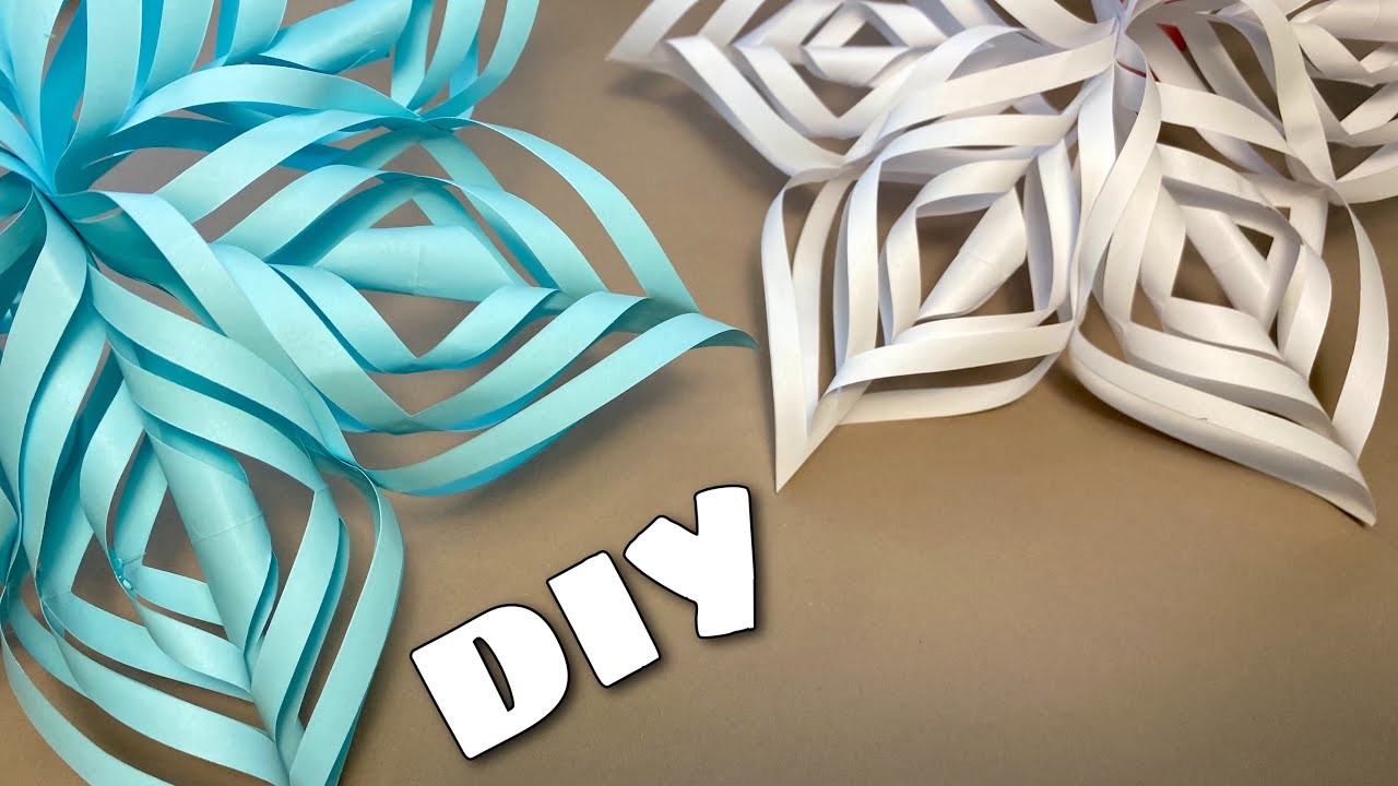 3D Snowflakes | DIY Paper Snowflakes | Origami Snowflake 3D