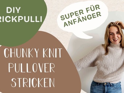 Chunky Knit Pullover quer stricken | ​@KREATiVictoria x Prym