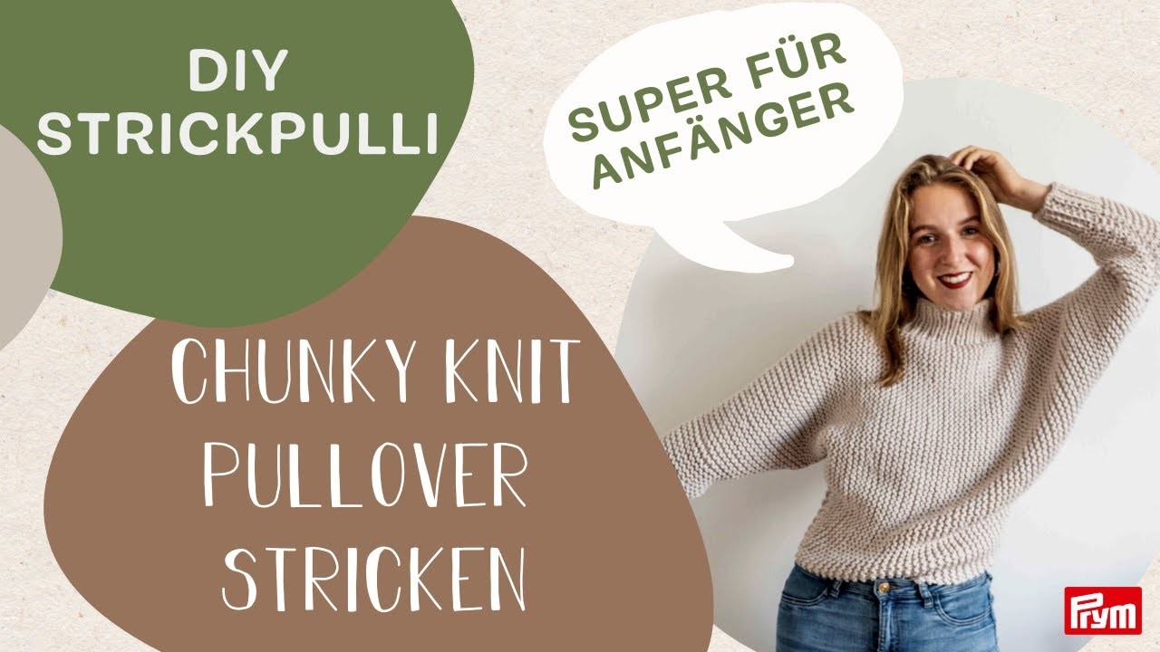 Chunky Knit Pullover quer stricken | ​@KREATiVictoria x Prym