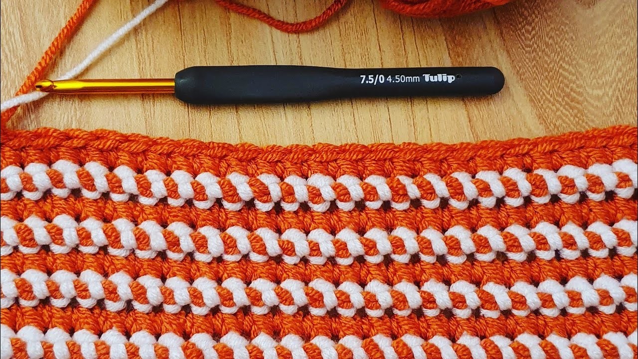 Crochet Easy Blanket Pattern.  Einfaches Häkeln Babydecke Muster
