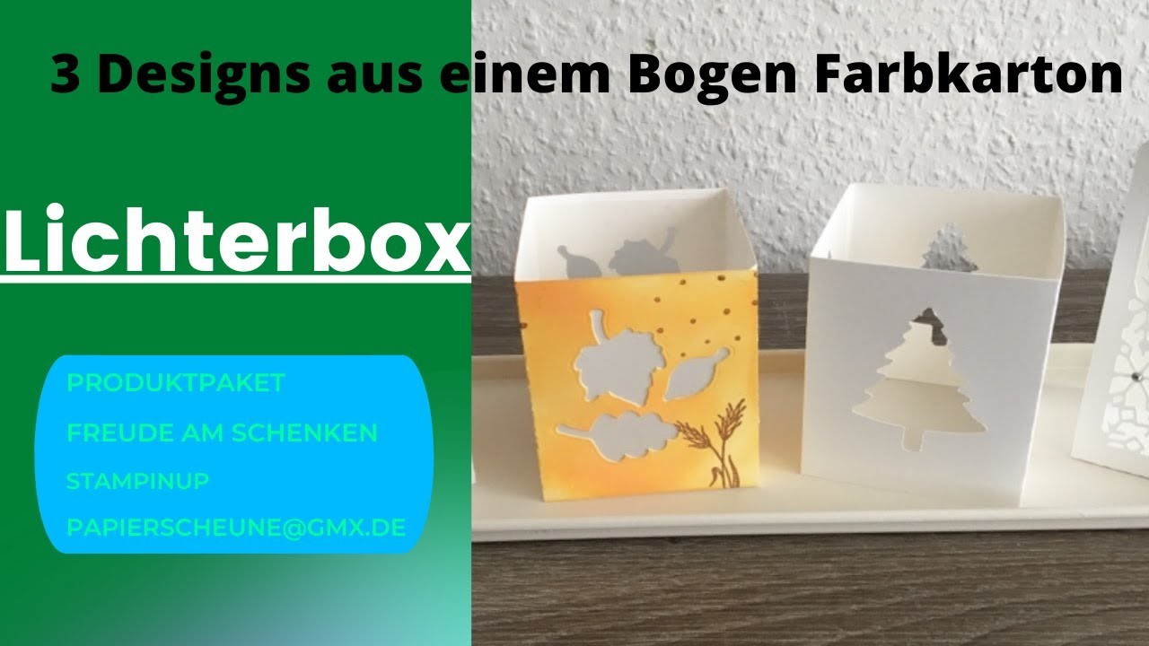 Lichterbox 2.0.StampinUp. Produktpaket Freude am Schenken. 1000 ABONNENTENVERLOSUNG