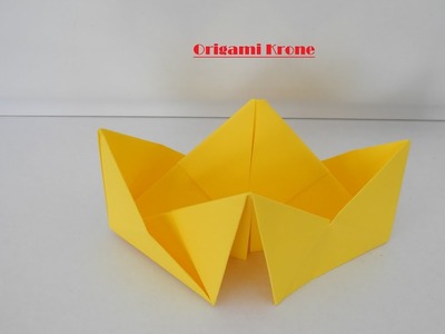 Origami Krone - einfaches falten mit der Bastelgöre