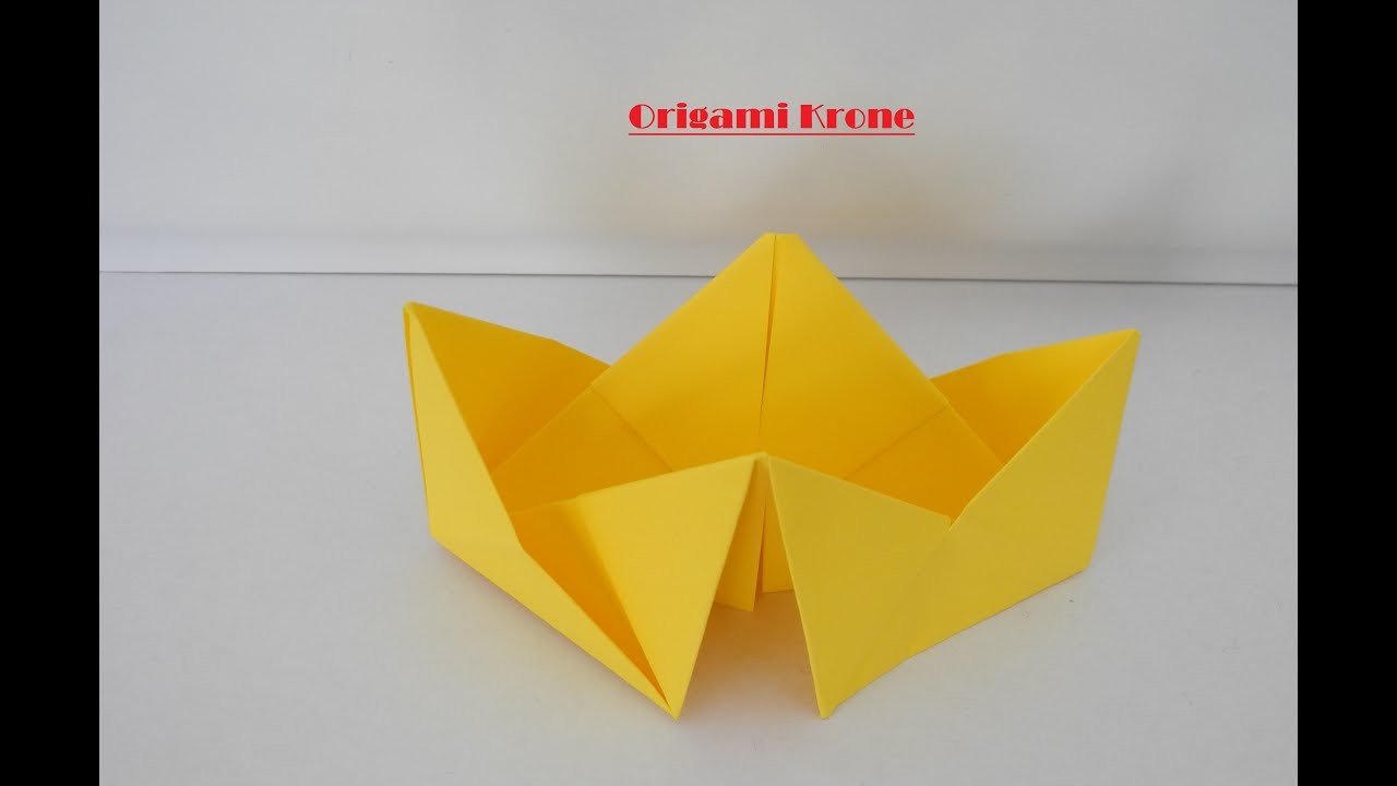 Origami Krone - einfaches falten mit der Bastelgöre