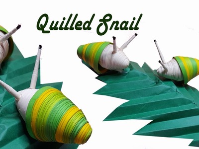 Paper Quilled Snail || 3D Quilling || Paper Craft