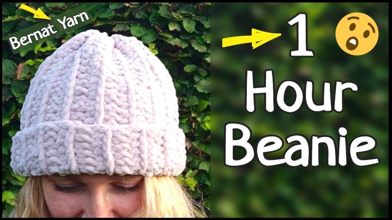 1 Hour Beanie | Crochet Beanie Patterns | Crochet Hat Patterns | Bernat Yarn