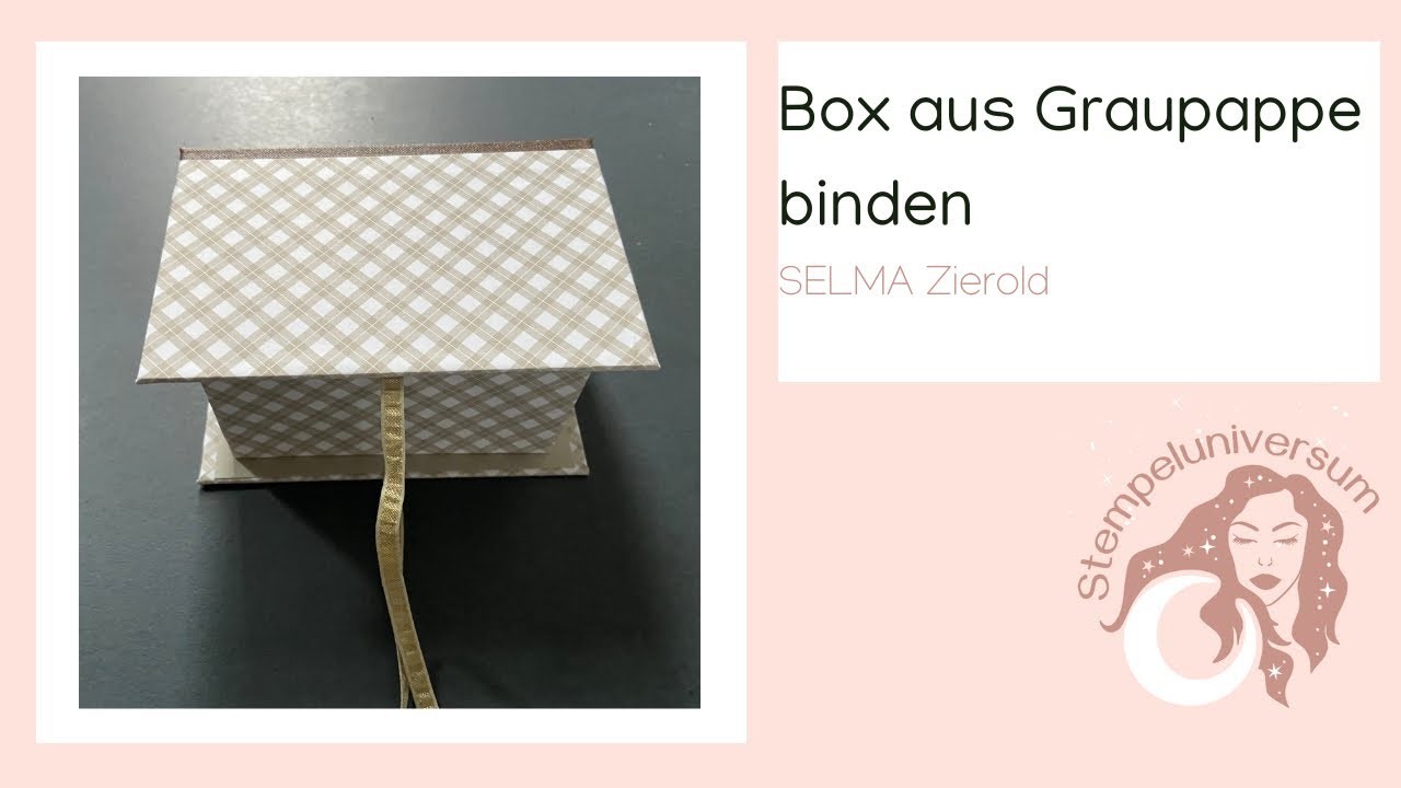 Box aus Graupappe binden | DSP Weihnachtliche Prints | Stampin Up