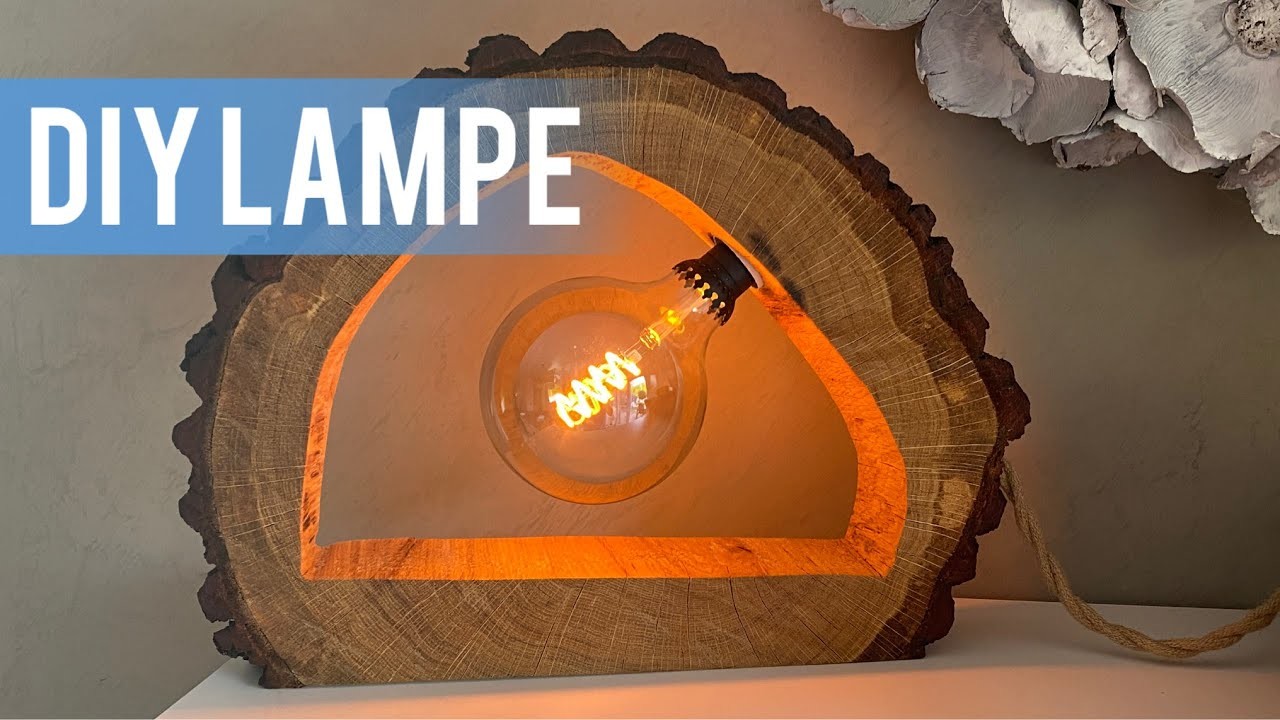 DIY Designer-Lampe aus Baumscheibe | DIY Tutorial