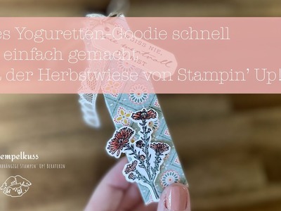 Goodie Verpackung für merci & yogurette | 1-2-3-4 Box als Gastgeschenk | Herbstwiese | Stampin' Up!