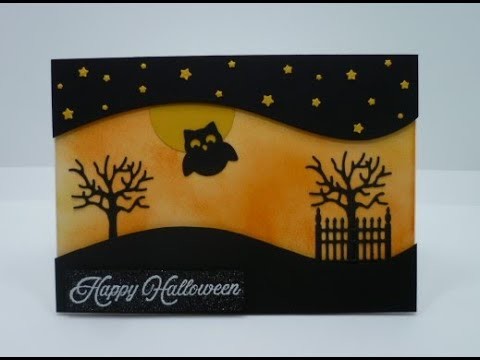 Halloweenkarte mit kleinem 3D Effekt. Stanzformen Gruselspass. Stampin´Up!