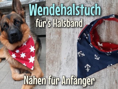 Hunde Halstuch - Für´s Halsband - Nähanleitung OHNE Schnittmuster - Nähtinchen