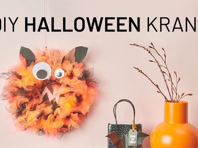 DIY Anleitung: Halloween Kranz aus Tüll