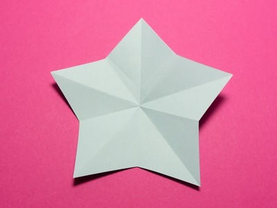 Einfachen Stern aus Papier falten und ausschneiden | Papierstern falten | Anleitung Stern fbasteln