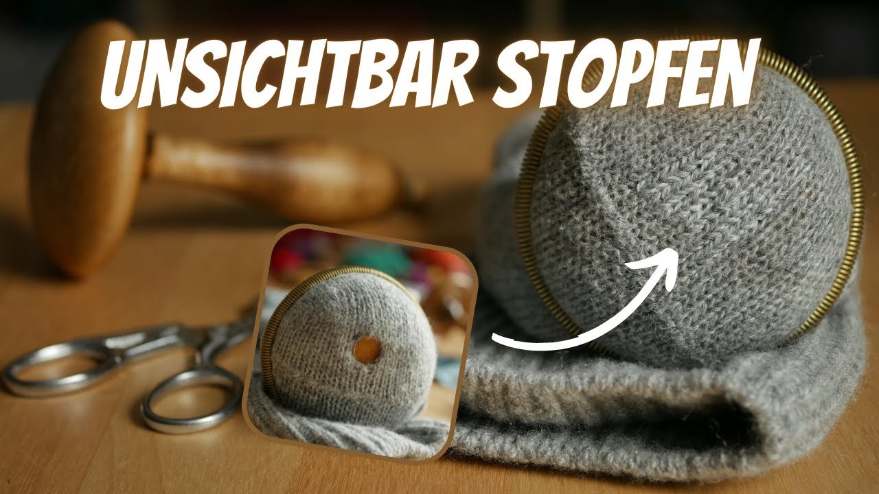 Maschenstich | Duplicate Stitch | Swiss Darning für unsichtbare Reparatur