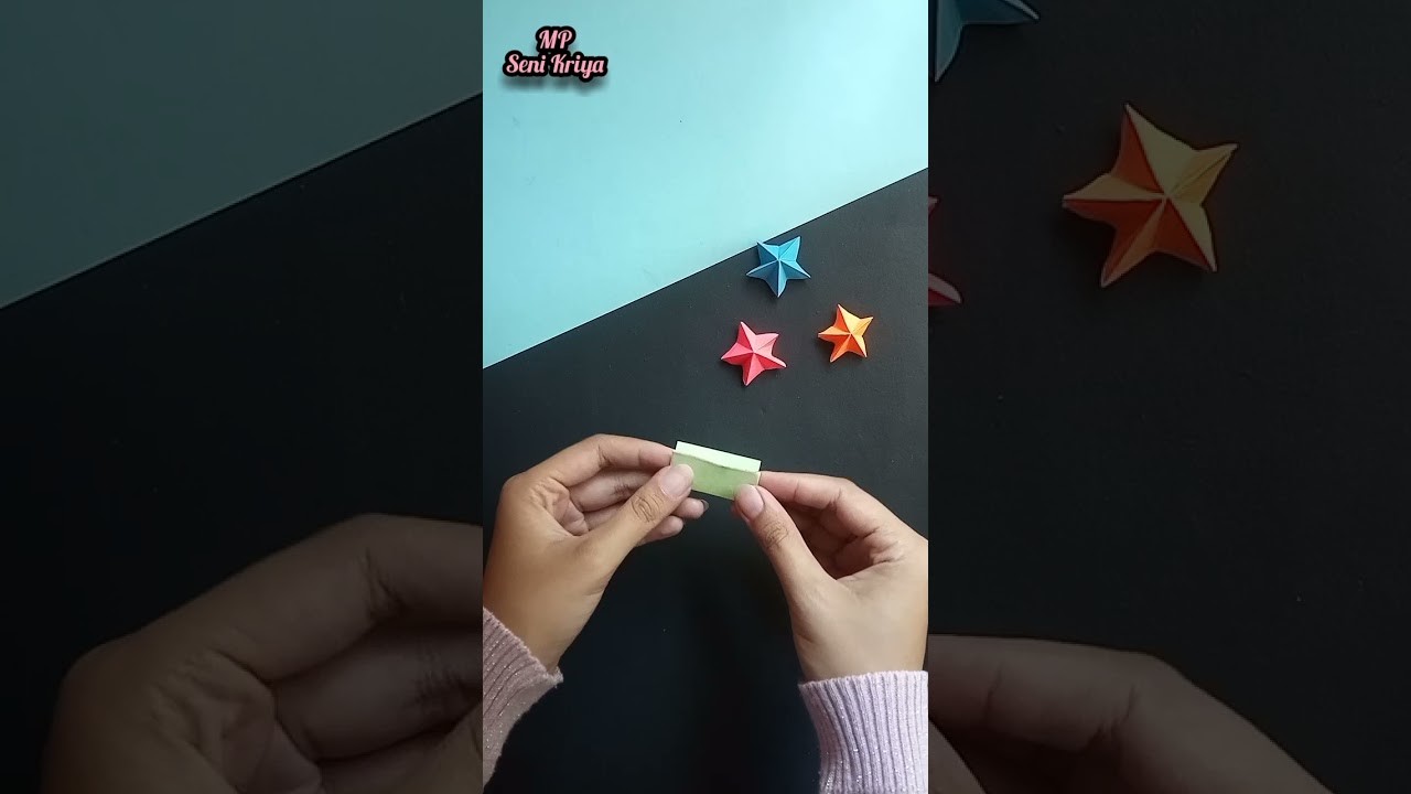 Origami Star || 3D Paper Star #shorts