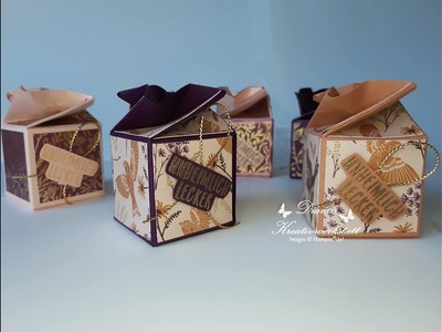 Selbstschließende Naschverpackung zum Herbst DSP Herbstwunder #stampinup