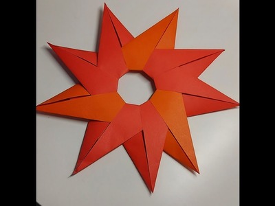 Wie mache ich einen Origami Stern, Weihnachtsstern