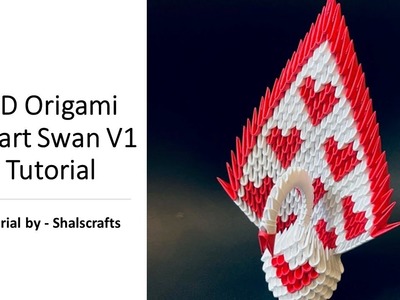 3D Origami Swan | Paper heart Swan