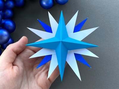 Basteln für Weihnachten: Sterne basteln für Weihnachten. Weihnachtssterne aus Papier als Deko machen
