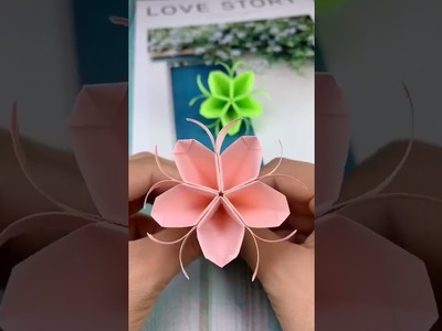 Diy handmade paper flowers .