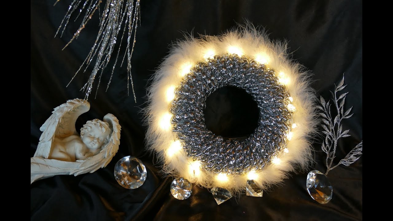 DIY Winter- und Weihnachtskranz – Weihnachtsdeko – christmas decoration – Decoraciones de navidad