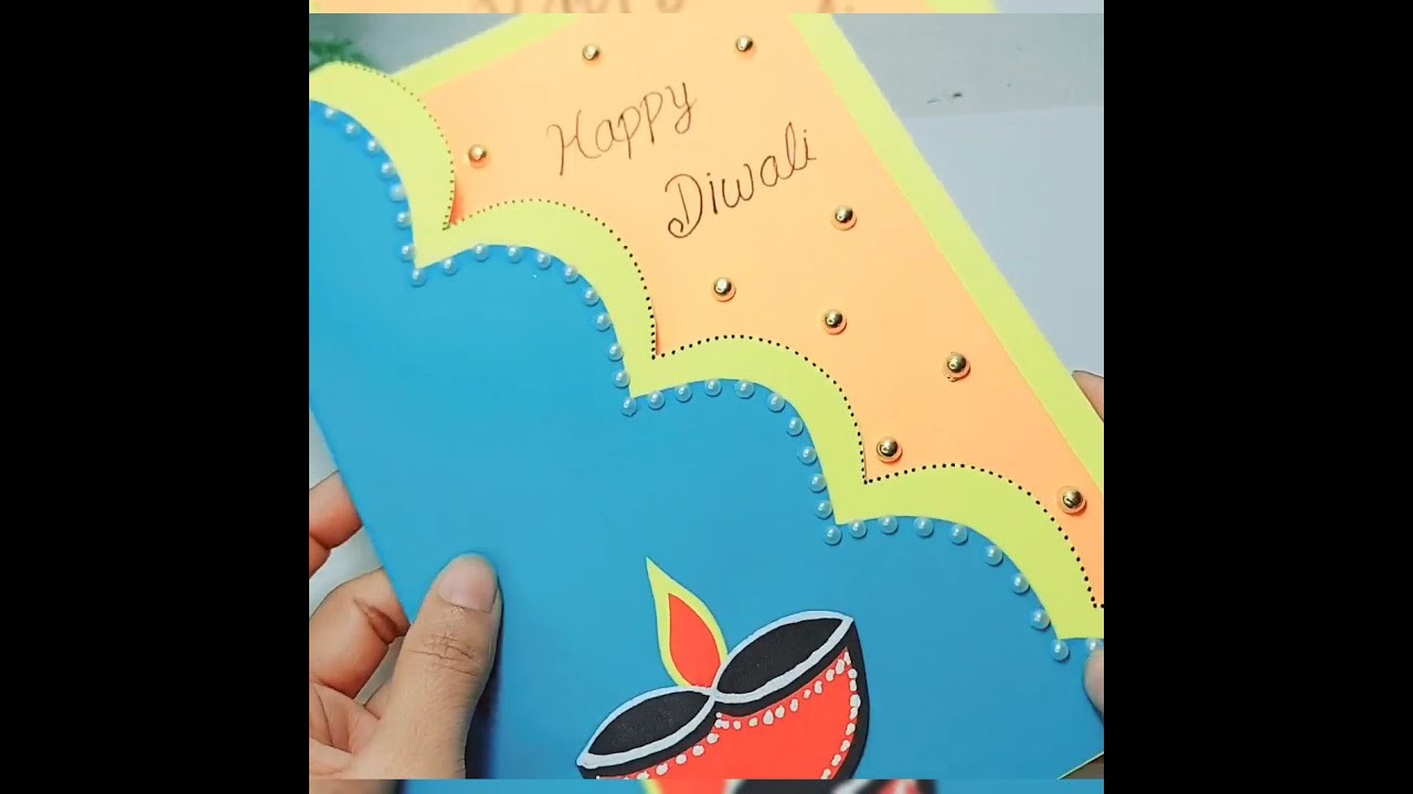 Easy Handmade Diwali Card#diy#shorts#handmade#diwalispecial#easy#trending
