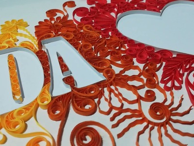 Handmade quilling paper art | Quilling name frame | Suda ❤ Bhashi